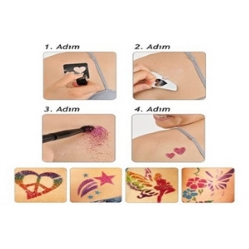 Yaldızlı Işıltılı Dövmeler Shimmer Glitter Tattoss