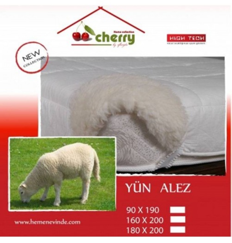Cherry Natural Çift Kişilik Yün Alez (Kod: 90)