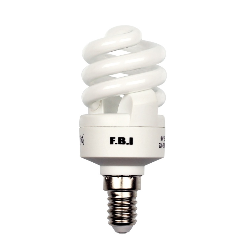 F.B.I T2 9W Tasarruflu Spiral E-14 Duy Ampul F-9W14H-D