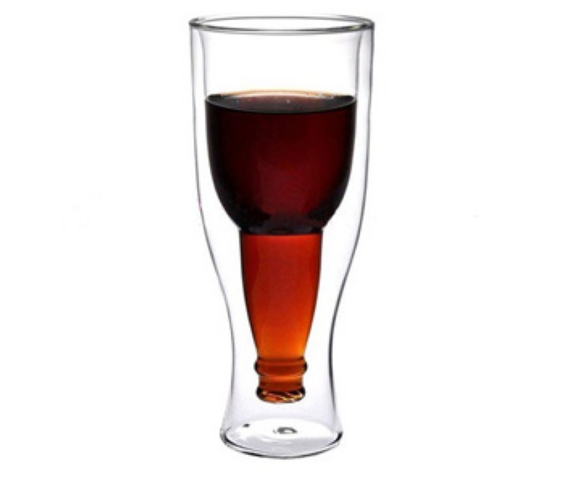 Glass Cup Ters Şişe Bardak