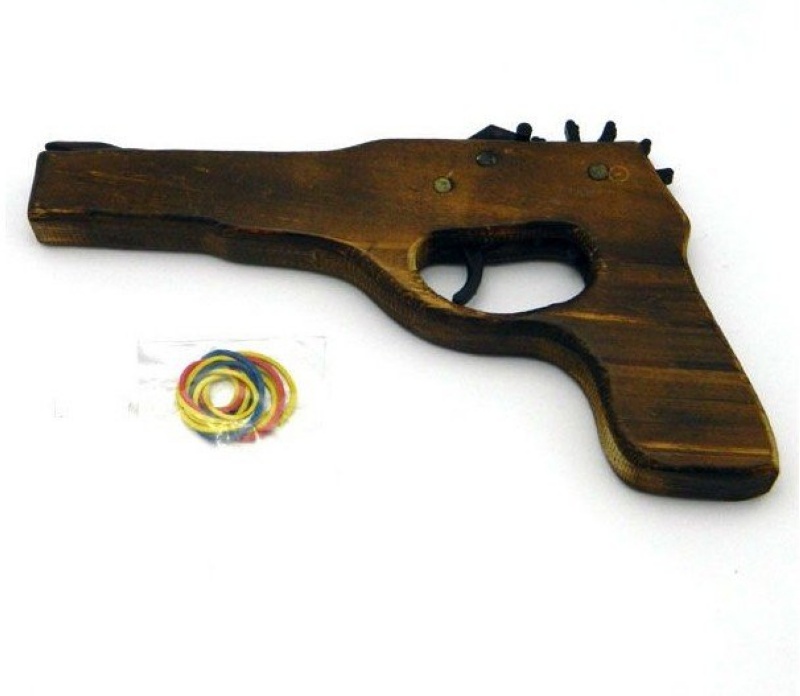 Lastik Atan Ahşap Tabanca