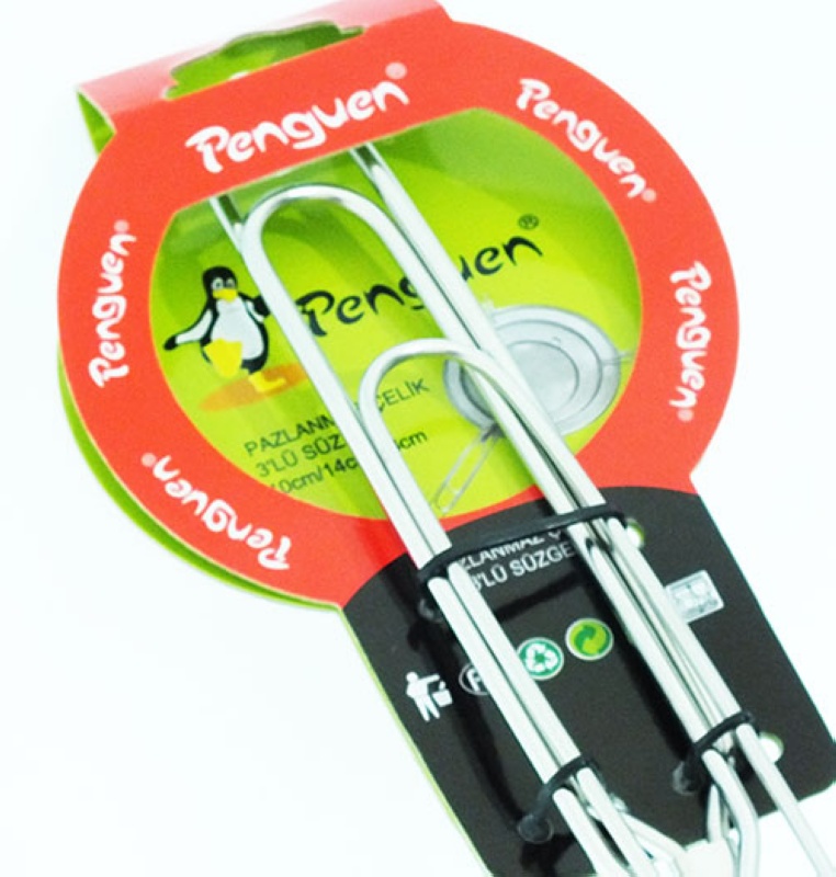 Penguen Süzgeç 3 Lü Set