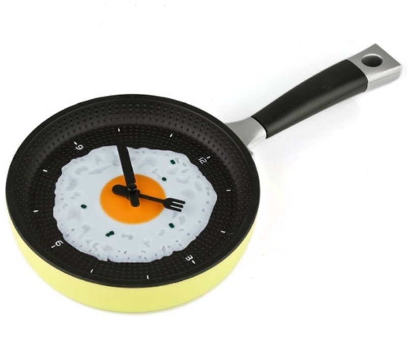 Tava Şeklinde Saat Clock Pan