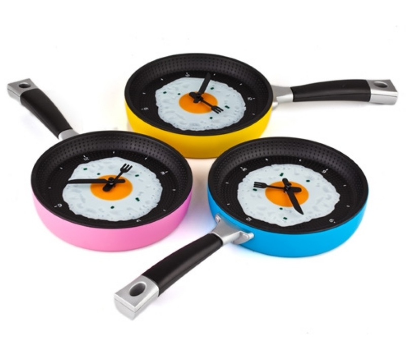 Tava Şeklinde Saat Clock Pan