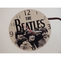 The Beatles Siyah Beyaz Tasarımlı Duvar Saati